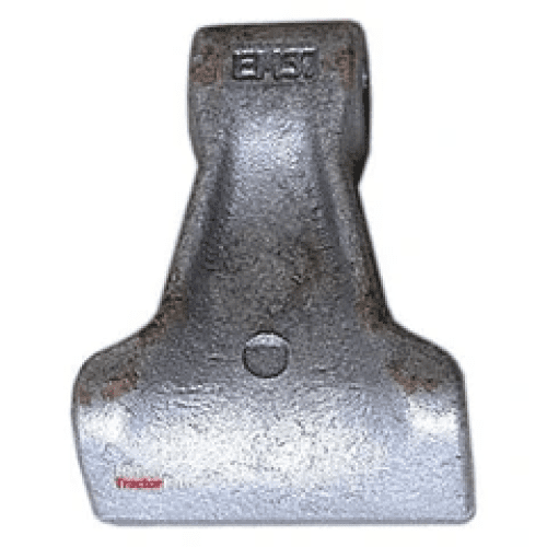 Hammer Flail, Top width: 40mm, Bottom width: 85mm, Hole Ø: 14.5mm, Radius 100mm - Replacement for Agromec, Agrimaster, Zanon To fit as: 3002322 | Sparex Part No.S.78896 0.74 kg