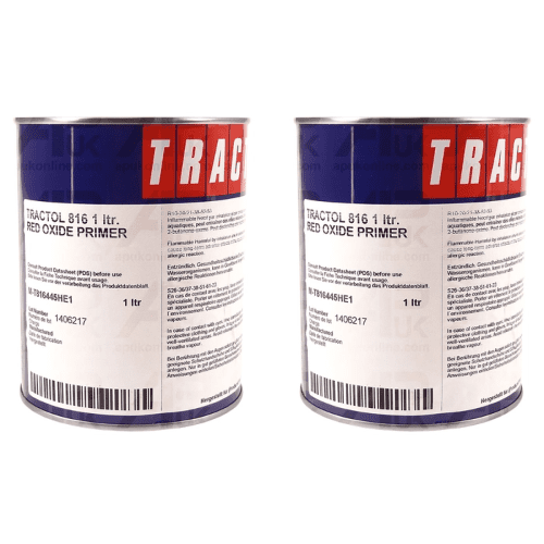 2 Litre Red Oxide Primer Tractol Paint Tractor Metal Undercoat Primer implement